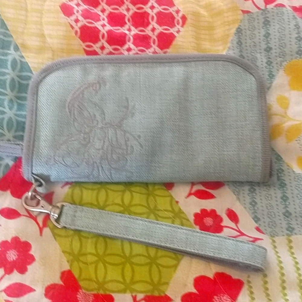 REI wallet lt Blue